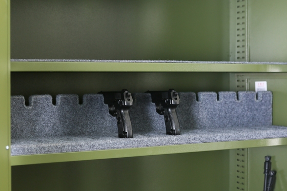 Cabinet sûr d'arme à feu en métal de pistolage électrostatique pour le long stockage d'arme à feu de pistolet