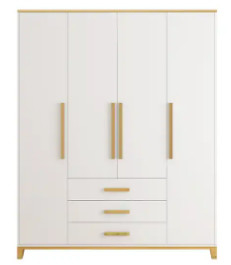 Cabinet simple en acier blanc de garde-robe du meuble d'archivage 0.6mm de Morden de preuve de corrosion