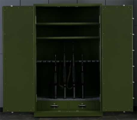 Coffre-fort pour armes à feu en métal ignifuge avec 8 boulons de verrouillage