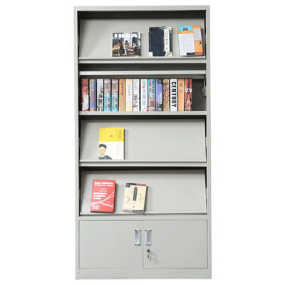 Bibliothèque d'école Cabinet en acier de magazine de journal en métal de 6 couches