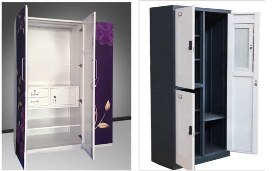 Cabinet d'habillement en métal de la taille ISO14001 de 195cm