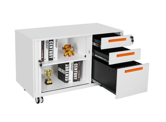 Petit assemblez le tiroir mobile de Tambour Filing Cabinet 3 de chariot en métal 0.7mm