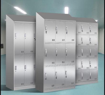 9 Cabinet de salle de bains du casier de stockage d'acier inoxydable de portes de soutes SS201 solides solubles