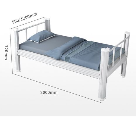 Lit en acier simple résistant à la maison adapté aux besoins du client de lit simple en métal des meubles H720mm