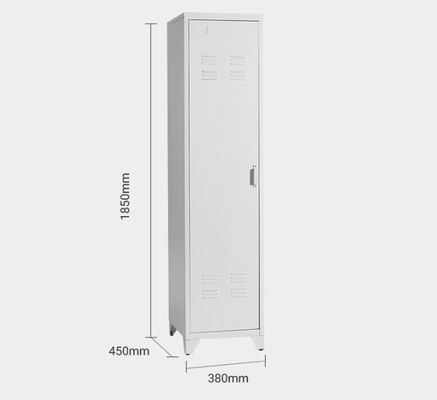 Appartement en acier de casier de stockage de la taille 1850mm emballant 0,05 jambes debout de porte simple de CBM
