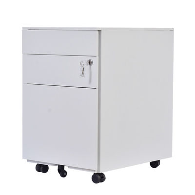 Cabinet mobile de boîte en métal de tiroirs du piédestal 3 de bureau d'acier mobile moderne de stockage