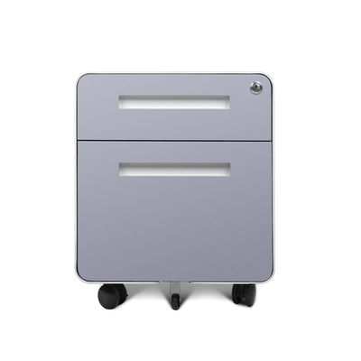Cabinet mobile en métal mobile en acier de piédestal de tiroirs de l'équipement 2 de meubles de bureau
