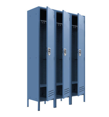 Casier de stockage de gymnase de Cabinet de casier de personnel en métal de 3 compartiments