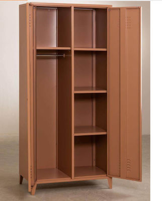 Salon en acier de casiers de stockage de maison en métal de porte des meubles 2 de pièce