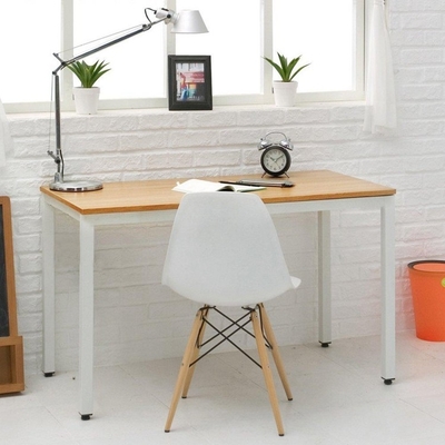 Bureau en bois de Tableau d'ordinateur de travail de Tableau simple blanc à la maison de bureau