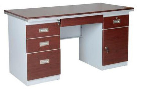 Fer en acier de casier de Study Table With d'étudiant en métal de bureau de Tableau de bureau de 3 tiroirs
