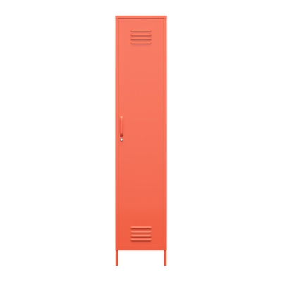 Emballage plat en métal H1700 de meuble de rangement simple orange de casier avec les pieds réglables