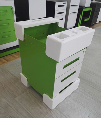 Cabinet mobile de piédestal de dossier de bureau en métal de fonction de Cabinet d'extracteur en acier multi de tiroir