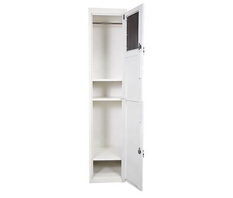 Verticale de Cabinet de casier en métal de 2 portes se tenant avec le cintre