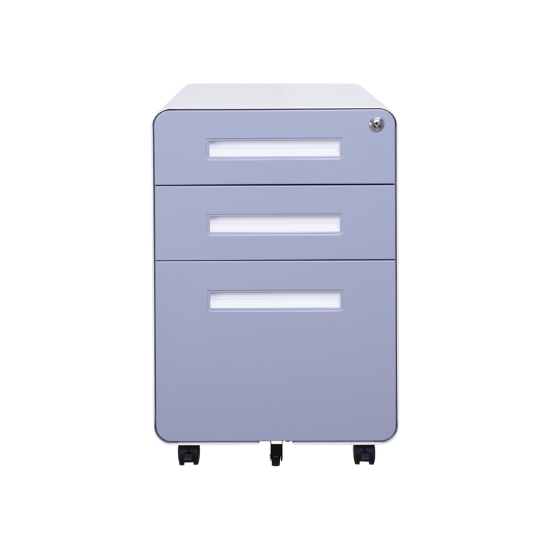 Le Cabinet mobile de piédestal mobile en métal de couleur des meubles de bureau RAL s'est entièrement réuni