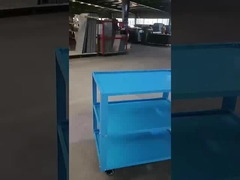 Support en acier en métal de 3 couches avec les étagères réglables de roulement de stockage de roues